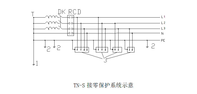 34层剪力墙结构公建住宅楼施工组织设计-02 TN-S接零保护系统