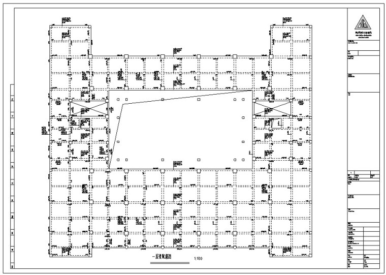 公司办公楼设计（含建筑图，结构图）-1、梁配筋图
