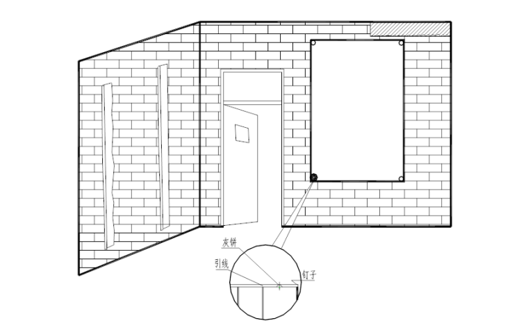 室内墙面抹灰施工方案-02 标志块和标筋示意图
