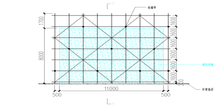 多层框架结构车站施工组织设计（2019）-06 边坡脚手架搭设示意图
