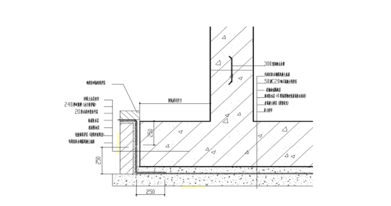 33层剪力墙结构商业住宅楼施工组织设计-06 基础底板防水导墙做法