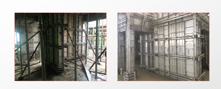 34层剪力墙结构住宅楼工程项目汇报PPT-10 铝合金模板使用