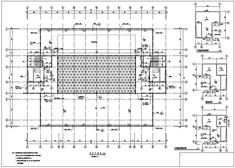 公司办公楼设计（含建筑图，结构图等）-2、屋顶平面图