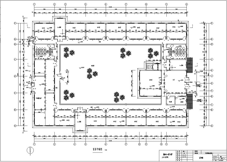 商业办公楼毕业设计(含计算书等）-1、首层平面图