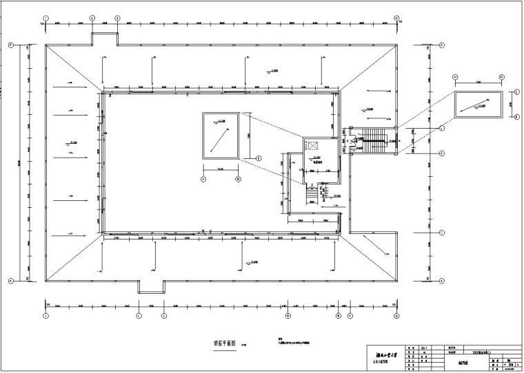 框架办公楼毕业设计（含结构建筑图、计算书-2、屋顶