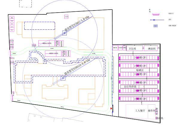回迁房+商品房及配套设施项目施工组织设计-地下室结构施工阶段现场平面布置