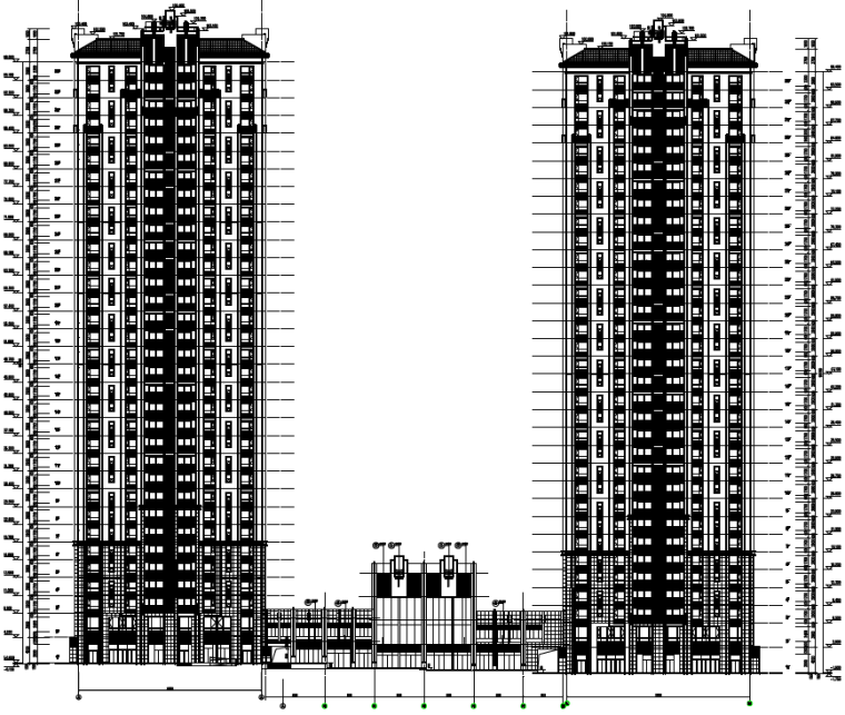 高层住宅工程施工组织设计（260页）-19典型剖面图