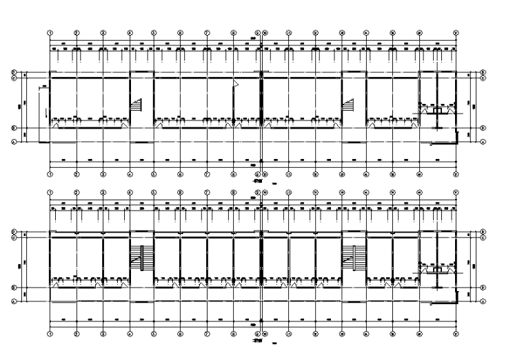 工程造价住宅楼毕业设计范本（带图纸）-一层、二层平面图