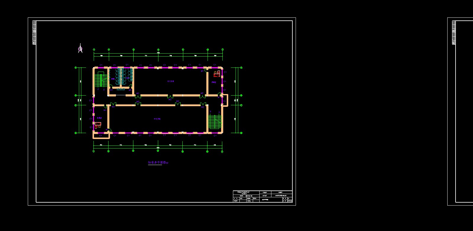 【3层】3088㎡三层框架图书馆钢筋及广联达算量（含CAD图纸）