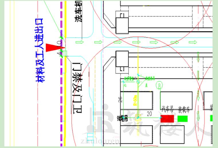 塔吊拆除平面布置图