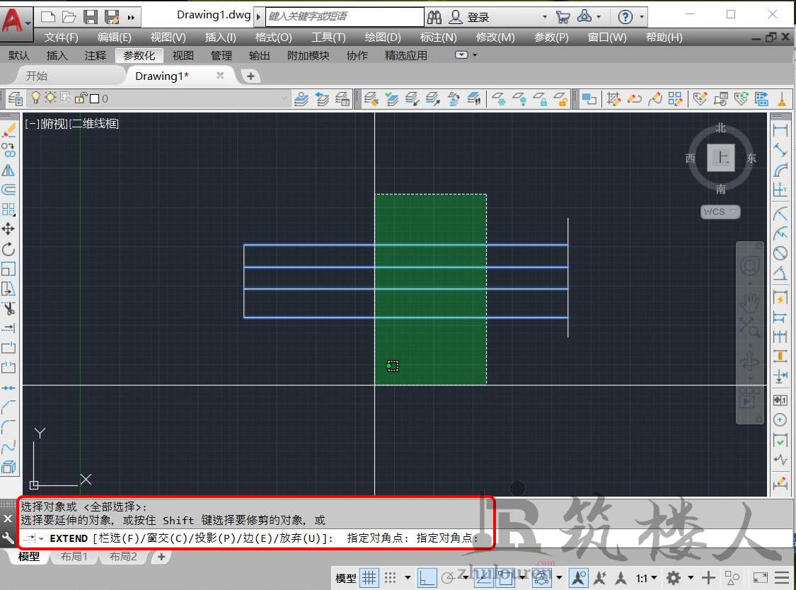 CAD如何使用延伸工具？