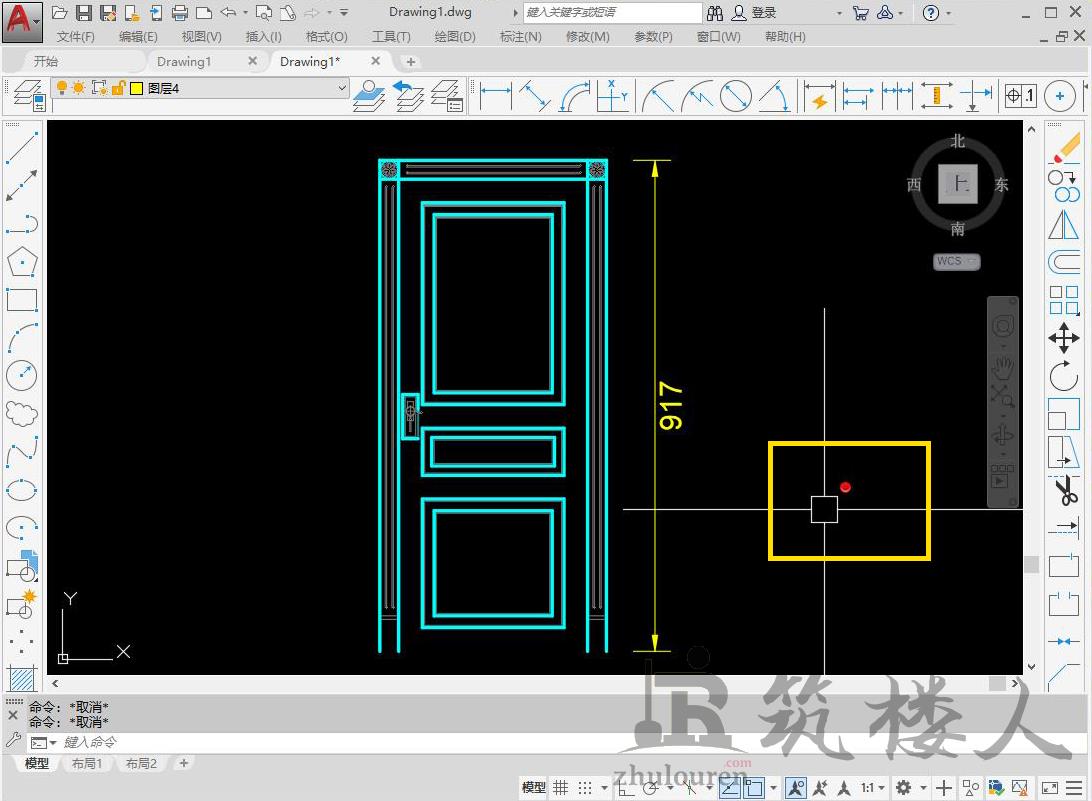 CAD如何去掉十字光标右上角的红点？