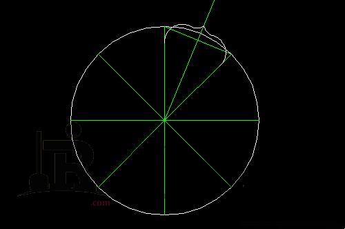 CAD中绘制八角心形花的方法