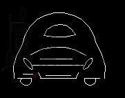 CAD中如何绘制甲壳虫汽车平面图？
