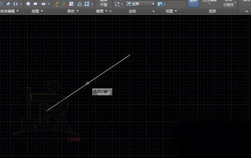 CAD中怎样绘制一条斜线的垂线？