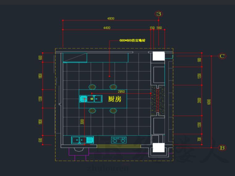 图片[3]-办公楼室内设计施工图-筑楼人测试